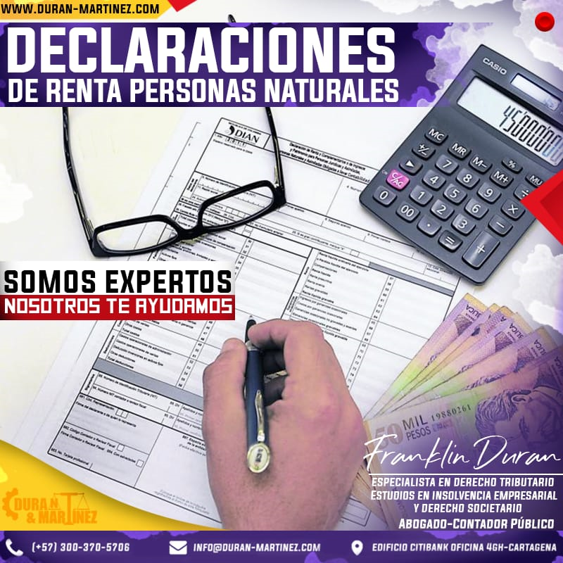 DECLARACION RENTA 2019 PERSONA NATURAL Y SUS VENCIMIENTOS